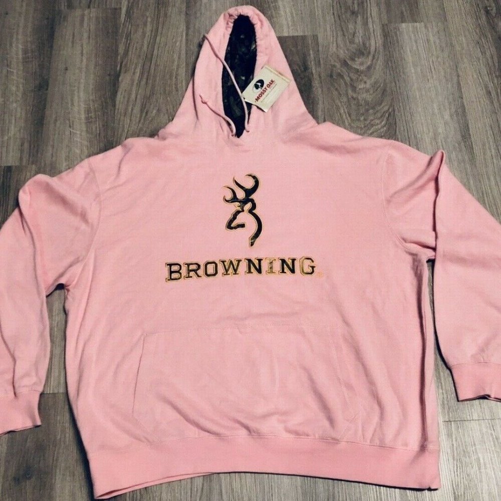 Browning  Pink & Camo Ladies Hoodie XXL NWT